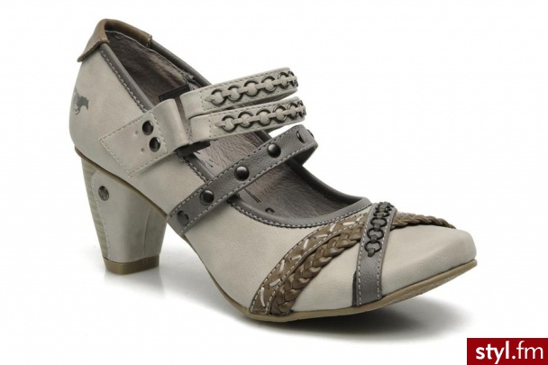 Mustang shoes Czółenka Neus by (Szary) - Czółenka Buty Moda
