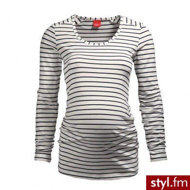 Esprit Bluzka z długim rękawem dla kobiet w ciąży offwhite - Tuniki Ciuchy Moda