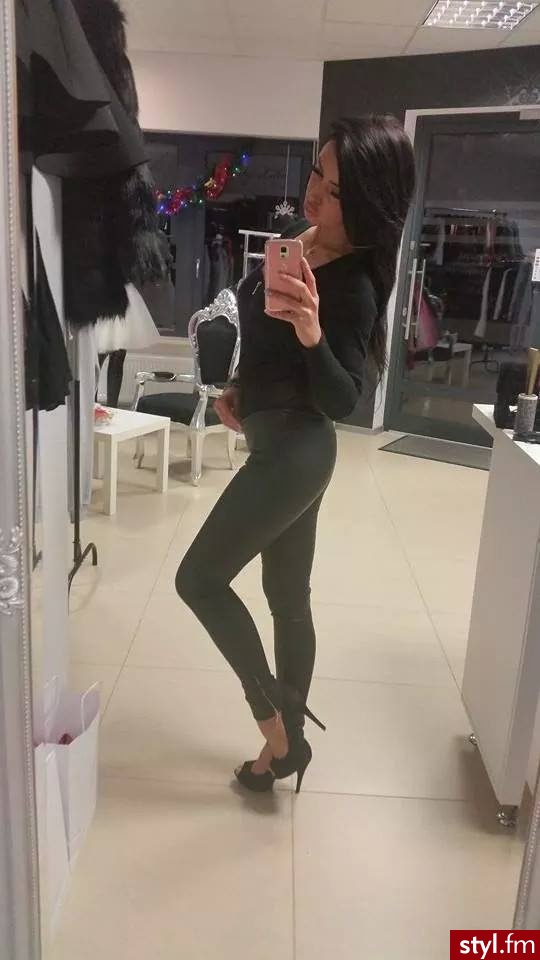 Skórzane Spodnie Moda