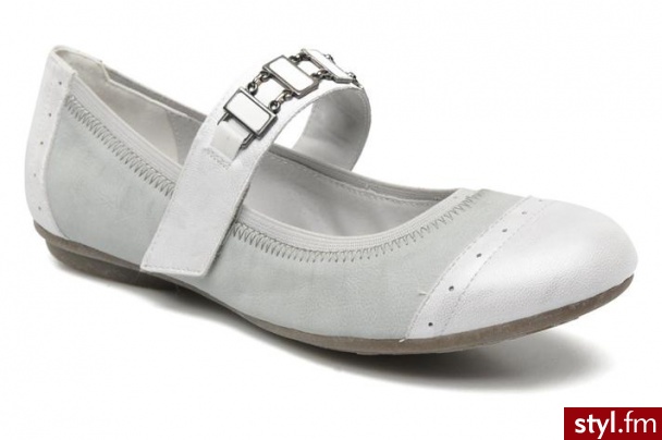 Madison Balerinki Ciaqui by (Srebrny) - Balerinki Buty Moda