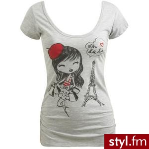 Shopaholic Cutesy Tee - Teen Clothing by Wet Seal - Polyvore. Pobrano ze strony: http://www.polyvore.com/shopaholic_cutesy_tee_teen_clothing/thing?id=17117897 - Pozostałe Ciuchy Moda