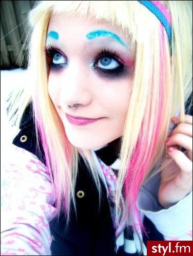EMO Alternatywne Średnie Fryzury