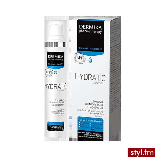 DERMIKA PHARMA HYDRATIC emulsja do nawilżania cera bardzo wrażliwa skłonna do alergii 50 ml - Emu Buty Moda