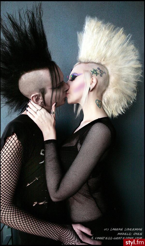 Irokez damski Proste Na co dzień Średnie Fryzury
