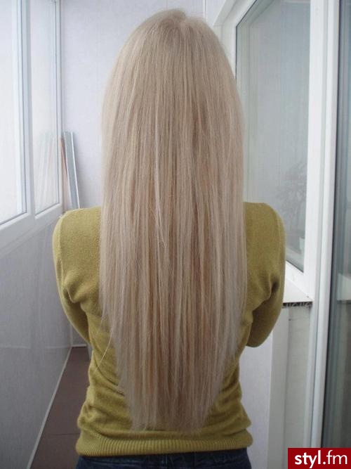 Blond Rozpuszczone Proste Na co dzień Długie Fryzury