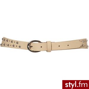 Cream Leather Stud Waist Belt - Polyvore. Pobrano ze strony: http://www.polyvore.com/cream_leather_stud_waist_belt/thing?id=30149260#1299870245554 - Pozostałe Dodatki Moda