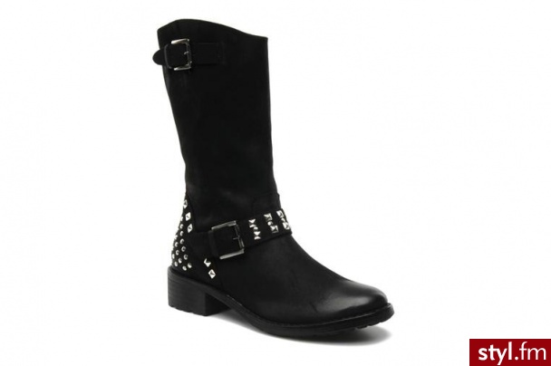 Buffalo PÓŁBUTY I BOTKI BATHILDE BY BUFFALO (Czarny) - Botki Buty Moda