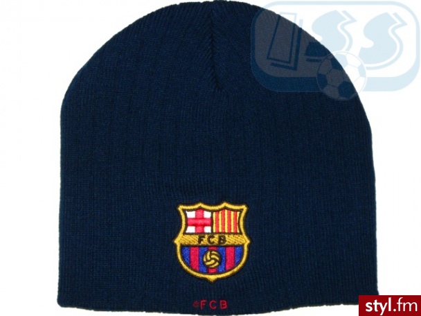 HBARC34: FC Barcelona - czapka zimowa - Nakrycia głowy Dodatki Moda