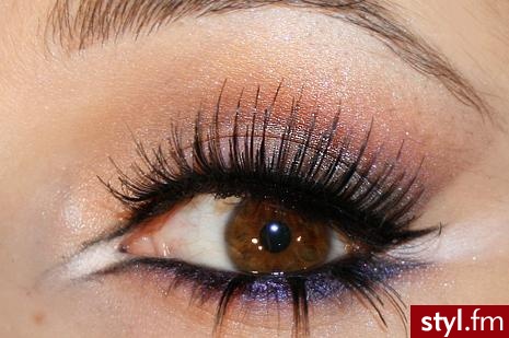 Fioletowy makeup - Makijaże