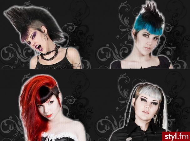 Punk Rock Alternatywne Średnie Fryzury