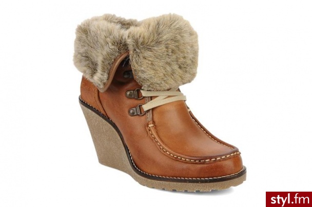 Pastelle PÓŁBUTY I BOTKI NELLI BY PASTELLE (Brązowy) - Botki Buty Moda