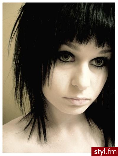 EMO Alternatywne Średnie Fryzury