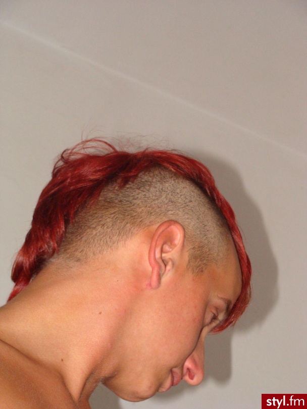 Irokez męski. Moja letnia fryzurka;-)) - Punk Rock Alternatywne Średnie Fryzury