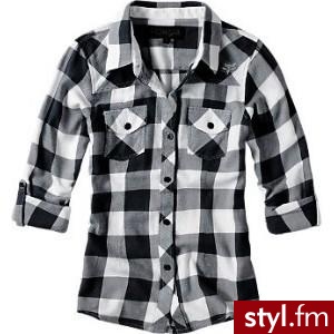 Koszula damska w kratę. - Pozostałe Ciuchy Moda