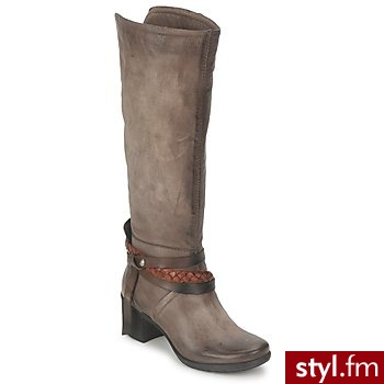 Dream in Green BUTY EDINE GRIS-SMOG-CAFFE - Kozaki Buty Moda