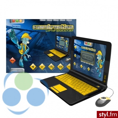 Artyk Laptop E-Edu Construction Z Zasilaczem - Dziecko