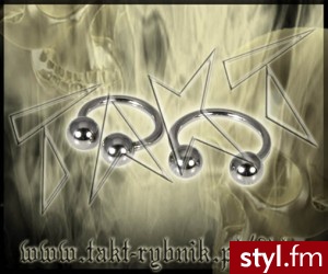 Kolczyk piercing PODKOWA silver STAL A454-822E5 - Modyfikacje ciała
