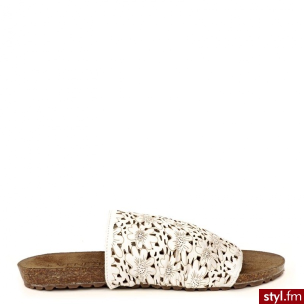 Venezia  Klapki 3041 Vit Bian - Klapki Buty Moda