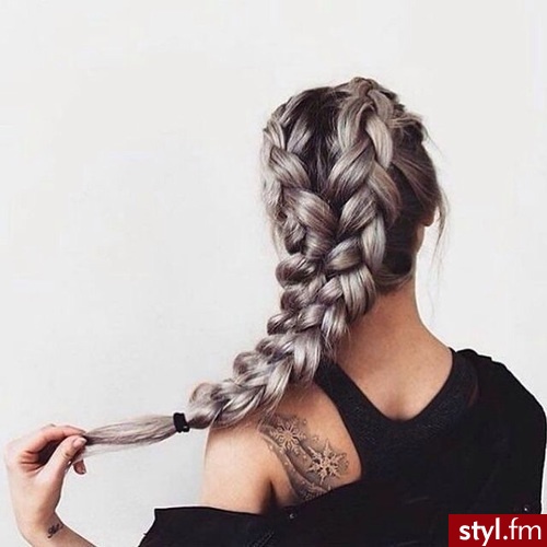 Blond Warkocze Kręcone Na co dzień Długie Fryzury