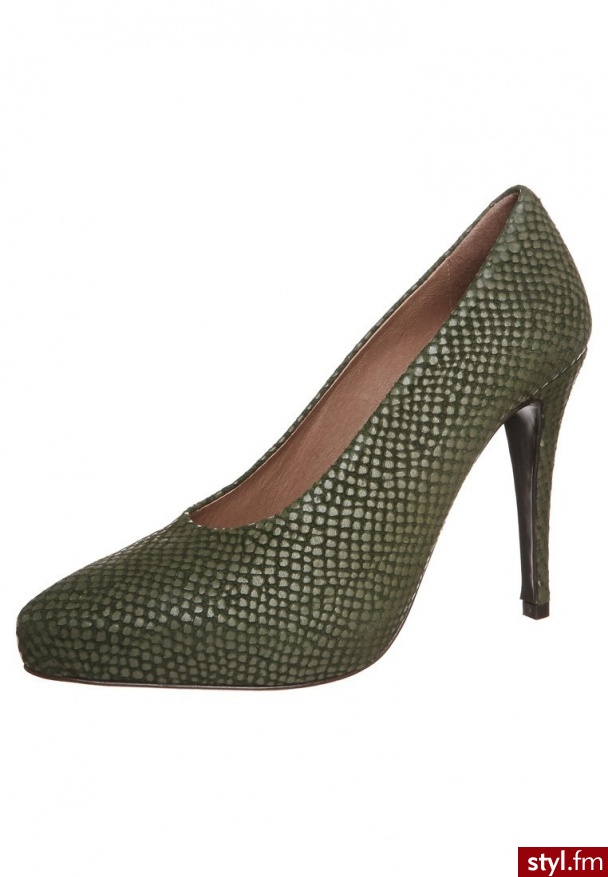 Rodebjer CAMILLE OLIVE Czółenka oliwka (140 0018) - Czółenka Buty Moda