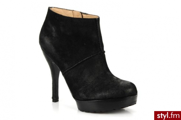 Modern Vintage PÓŁBUTY I BOTKI JAMESON BY MODERN VINTAGE (Czarny) - Botki Buty Moda