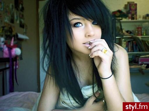 EMO Alternatywne Średnie Fryzury