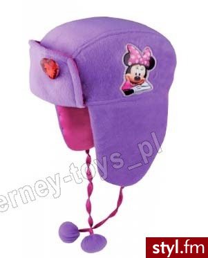 Disney Czapka Uszatka Dla Dziewczynki Myszka Minnie - Nakrycia głowy Dodatki Moda