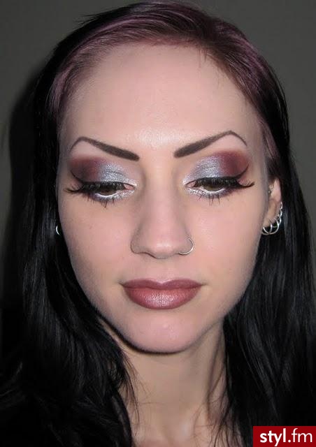 Silver, Blue and Purple Makeup look - Wieczorowe Makijaże