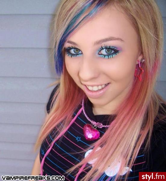 EMO Alternatywne Średnie Fryzury