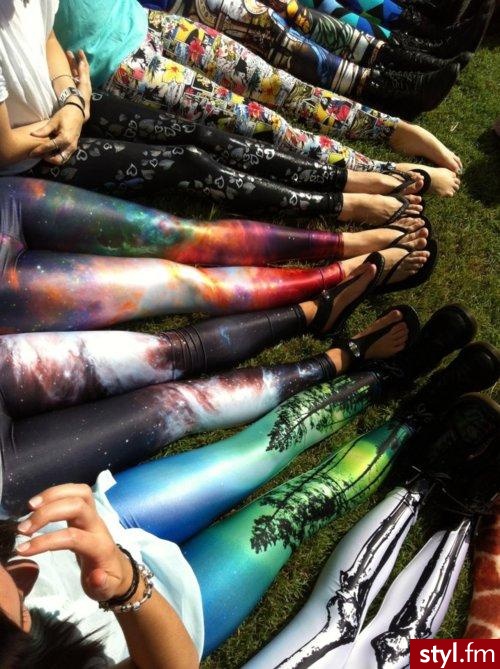 Leginsy Spodnie Moda