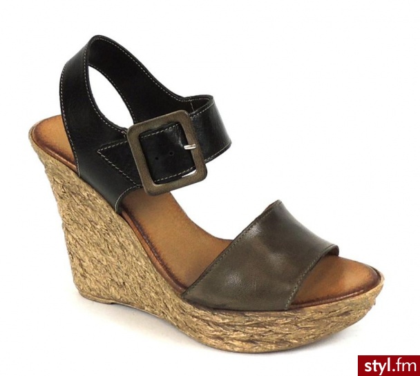 Lankars Sandały na koturnie 2340243D - Koturny Buty Moda