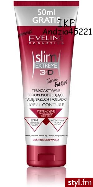 Linia: Slim Extreme 3D 
Termoaktywne serum modelujące talię, brzuch i pośladki - Misz-masz