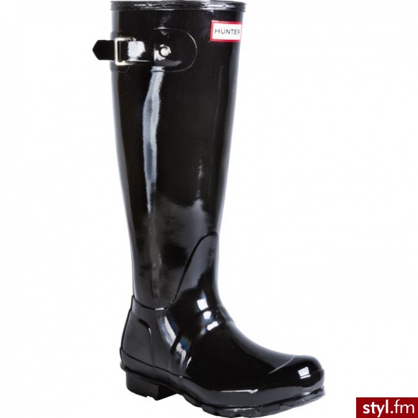 Hunter KALOSZE W23616 BLACK CZARNY (Wodoodporne) - Kalosze Buty Moda