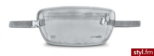 PACSAFE PORTFEL SEKRETNY PACSFE RFIDSAFE 100 (PE302GY) - Portfele i etui Dodatki Moda
