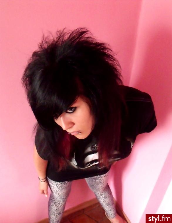 EMO Alternatywne Średnie Fryzury