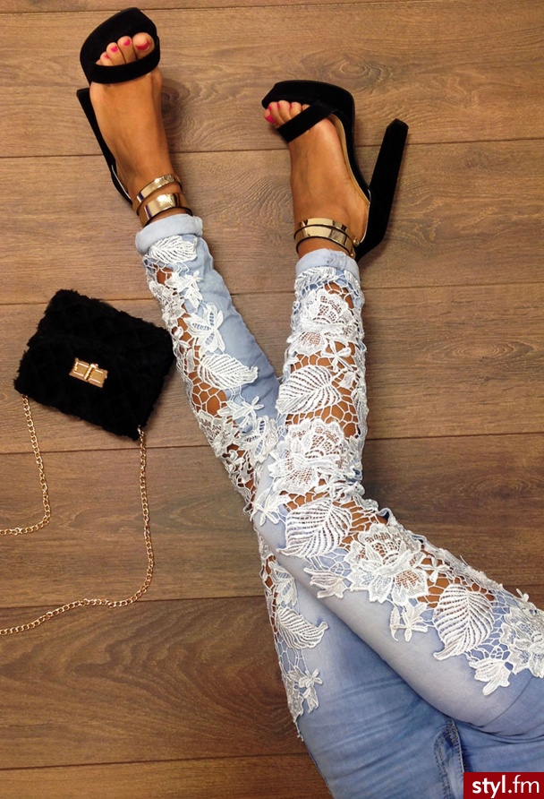 Jeansy Spodnie Moda