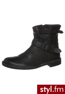 SUS Botki kowbojki i motocyklowe czarny (BKR01841TRG) - Pozostałe Buty Moda