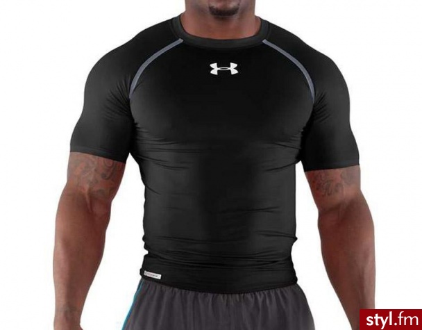 Under Armour UA HEATGEAR DYNASTY VENTED COMPRESSION SS T 1238775-001 - Sportowe Buty Moda