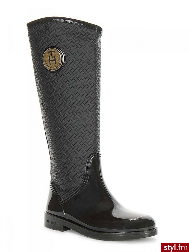 Tommy Hilfiger KALOSzE OXFORD 14 D (czarny) - Kalosze Buty Moda