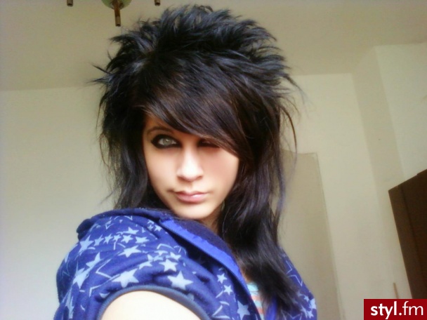 EMO Alternatywne Średnie Fryzury
