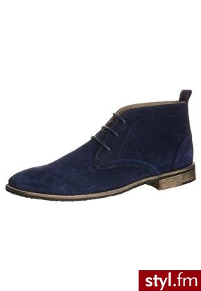zign Oksfordki niebieski (LM 1236) - Pozostałe Buty Moda