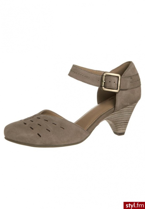Clarks HERBAL TEA Czółenka beżowy - Czółenka Buty Moda