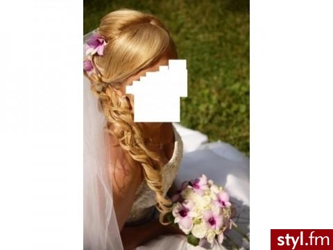 Blond Upięcie Kręcone Ślubne Długie Fryzury