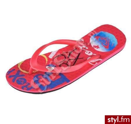 ROXY klapki BELINDA GIRL 2012 NEW PINK 35 - JUNIORSKIE - Klapki Buty Moda