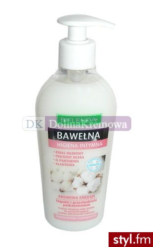 BIELENDA Higiena Intymna - Kremowa emulsja do higieny intymnej Bawełna 300 ml - Emu Buty Moda