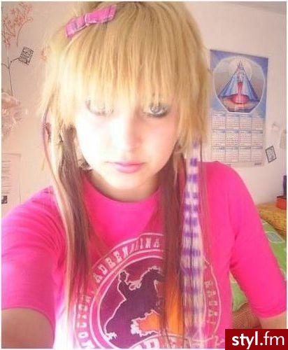 EMO Alternatywne Średnie Fryzury