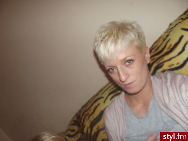 Blond Irokez damski Proste Na co dzień Krótkie Fryzury