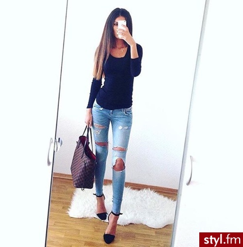 Jeansy Spodnie Moda