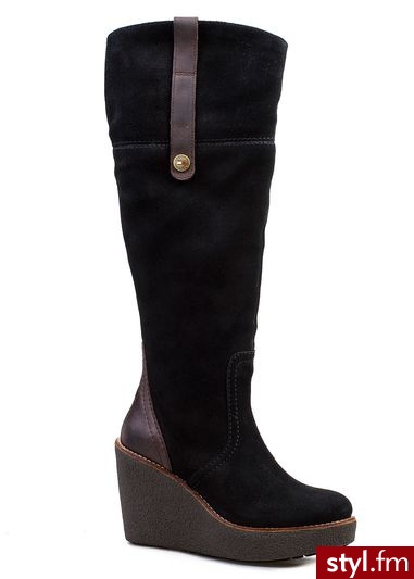 Kozaki TOMMY HILFIGER winnie 8b - Koturny Buty Moda