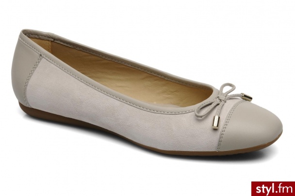 Geox Balerinki D Lola s by (Szary) - Balerinki Buty Moda